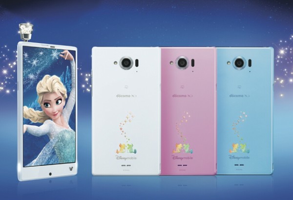 NTTドコモ、5.5インチフレームレスデザインのディズニースマホ