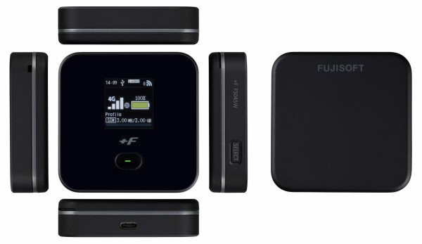 富士ソフト、eSIMに対応した4Gモバイルルーター「+F FS045W」を