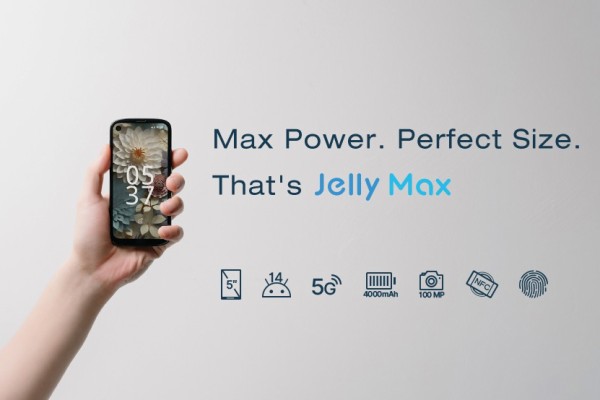 Unihertz、5G対応小型スマホ「Jelly Max」のクラウドファン