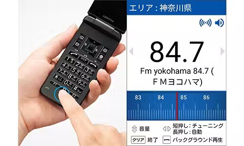 KDDI、法人向け折りたたみ型フィーチャーフォン「GRATINA KYF44