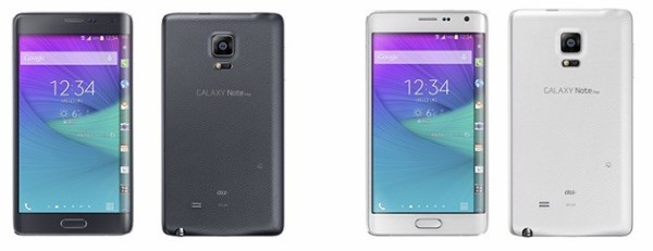 KDDI、片側曲面サブディスプレイ搭載auスマホ「GALAXY Note Edge