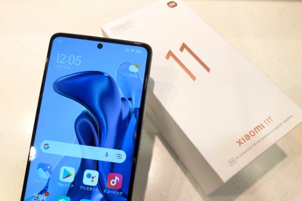 シャオミのフラッグシップスマホ「Xiaomi 11T」の外観や基本性能
