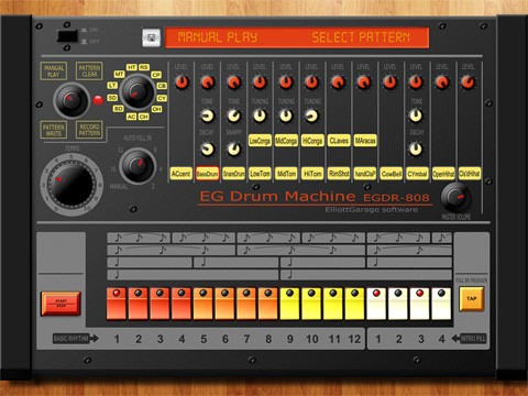 気分はTR-808！テクノ系リズムマシン「EGDR808 HD」で遊ぼう