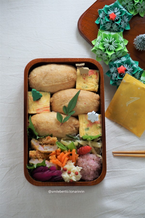 12月 クリスマス弁当 と思いきや 初日は和テイストで Smile Bento Powered By ライブドアブログ