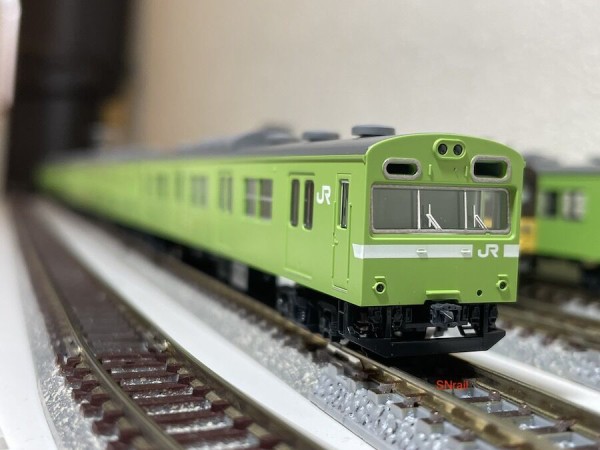 TOMIX 97935 103系 JR西日本 ウグイス 加工品 NS407編成 TOMIX 103系JR西日本仕様からNS407編成を作る その1 : SN総合