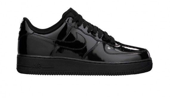 nike air force 1 black patent