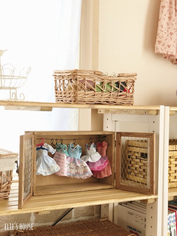 100均で簡単に おしゃれなリカちゃん用クローゼットの作り方 Elie S House Diy100均リメイカーエリィの暮らし レシピブログ Powered By ライブドアブログ