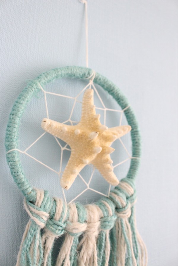 スターフィッシュのドリームキャッチャーの作り方 2 Elie S House Diy100均リメイカーエリィの暮らし レシピブログ Powered By ライブドアブログ