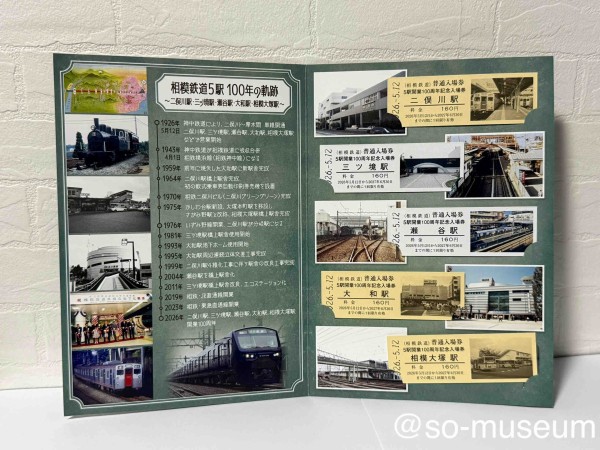 展示No.134 5駅開業100周年記念入場券セット : 相鉄資料館