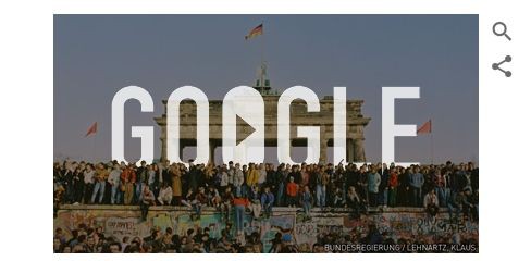 本日11月9日はベルリンの壁崩壊25周年 Googleトップページのイラストも記念仕様に Societas ソキエタス