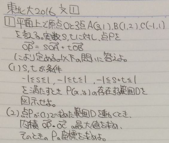 東北大学16年文系第1問 Escape