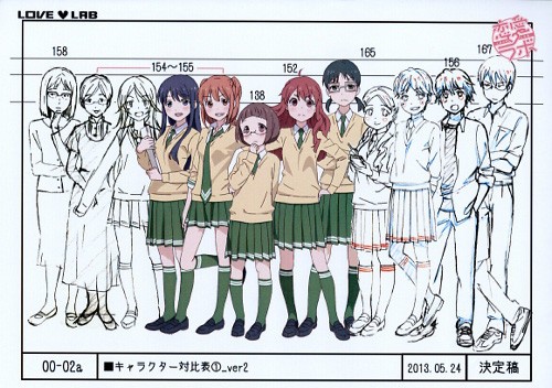 恋愛ラボ キャラ対比表などのアニメ設定資料がオークションに出品 デレ顔のリコかわええええ そくどく 恋愛ラボ キャラ対比表などのアニメ設定資料がオークションに出品 デレ顔のリコかわええええ そくどく
