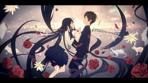 氷菓 原作 ふたりの距離の概算 京アニ描き下ろしカバーでえるたそ 摩耶花の体操服姿が えるたそはやはり大きいな そくどく