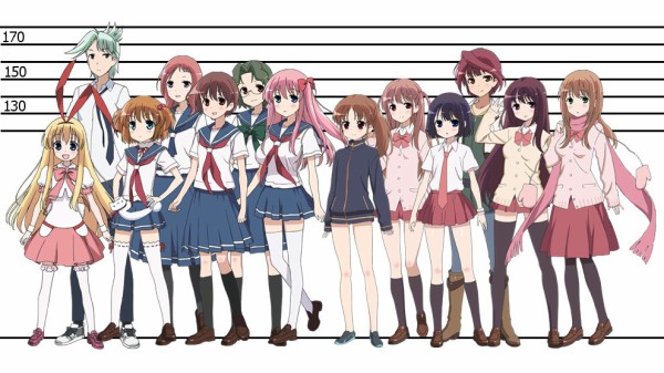 咲 Saki 登場キャラ身長比較図まとめ ちっちゃい娘おおいですなぁ そくどく