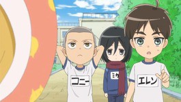 進撃 巨人中学校 Tvアニメ 第4話 清掃 巨人中学校 感想まとめ 壁美化部 の活動スタート 立体機動装置もｷﾀ ﾟ ﾟ そくどく