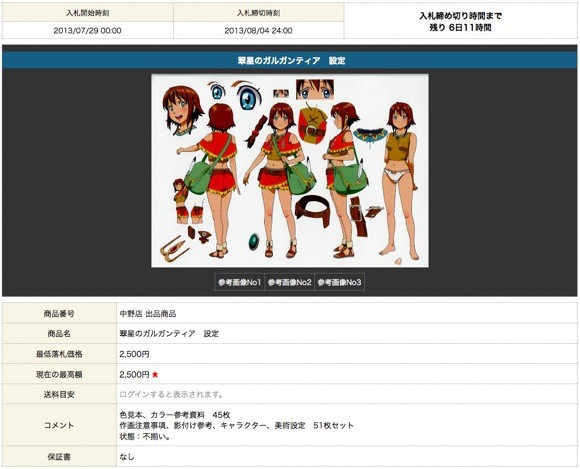 翠星のガルガンティア Progress files 受注限定生産品 くじ 資料本