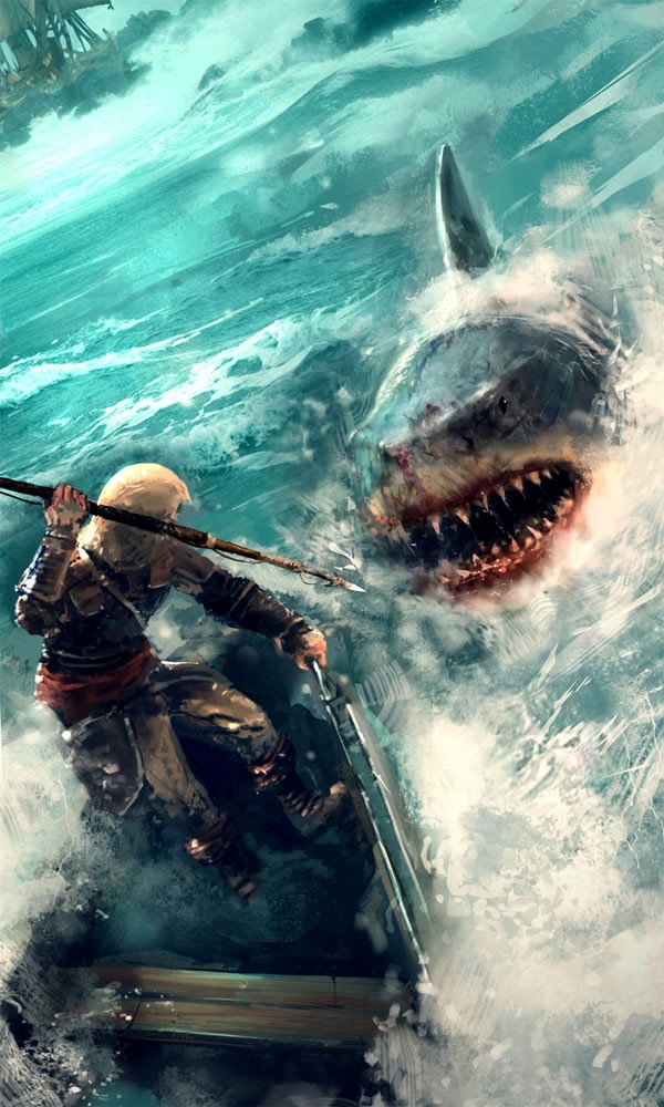 アサシンクリード4 ブラックフラッグ の水中でのお宝探しや巨大なサメとの戦闘が見られるプレイ動画公開 Game備忘録shift