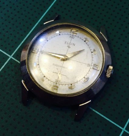 ELGIN TYPE A-II 1940年代手巻き　不動のため修理 ELGIN TYPE A-II 1940年代手巻き 不動のため修理