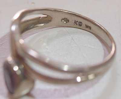 K9 刻印　アクセサリー　ゴールド　9金 K9WG刻印 9金ホワイトゴールドの買取 名古屋で金を売るなら金山