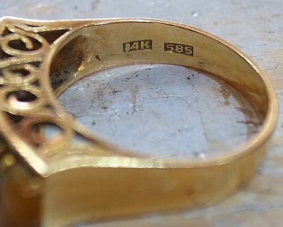 14K 585刻印の指輪買取 名古屋、金山のさてい屋 : 金買取 名古屋 金山 