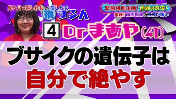 W ブサイクの遺伝子は残さない 脳外科医drまあや アダ名は 月餅 ももち Tbs 好きか嫌いか言う時間 で大量のブスが公開処刑 386res 分 その日盛り上がったch