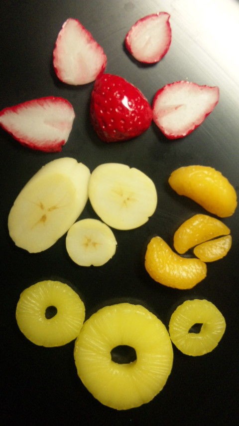 リアルなフルーツとハートパイ着色 ｍｉｗａのデコ日記