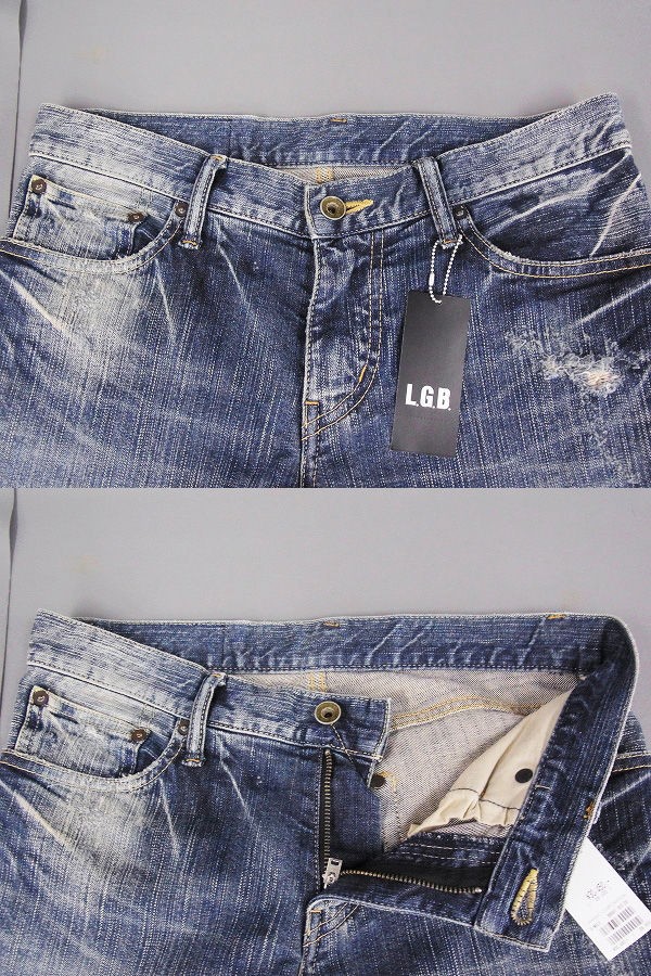 L.G.B ルグランブルー S-WOLF かっこいい leather patch