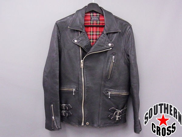 ルードギャラリーロックレザーライダースジャケットシープスキン