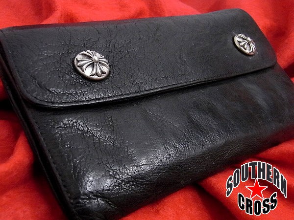 CHROME HEARTS【定価24万↑】WAVEウォレット/デストロイレザーをお