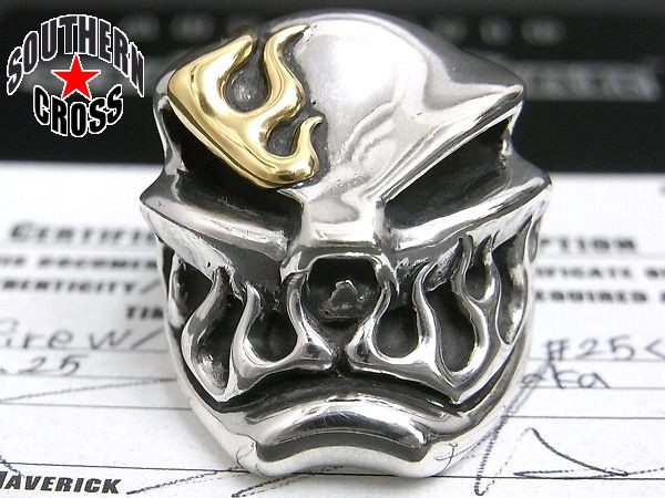 STARLINGEAR/スターリンギア【ギャラ付・25号】スピットファイアーリングw/ゴールデンフレイムス 出張にてお買取り致しました(  >д<)福岡県福岡市 : メンズブランド買取専門店サザンクロス