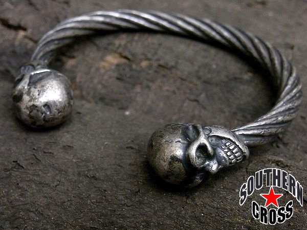 生前中期頃当時 ガボール Gaboratory スカル片金トライアングルバングル