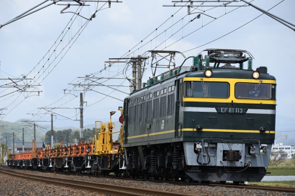 鉄道 JR西】EF81牽引のホキ＋チキ工臨運転 | 鉄道ホビダス
