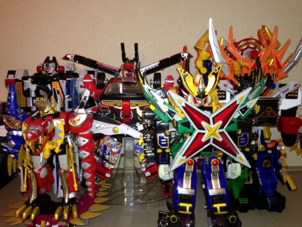 ど迫力】侍戦隊シンケンジャーDXサムライハオー＆恐竜折神＆ダイゴヨウ