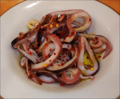 サイゼリヤのズッキーニとトマトのトロフィエ パルマ風スパゲッティ 真イカのパプリカソース Haruharuの普段着ごはん