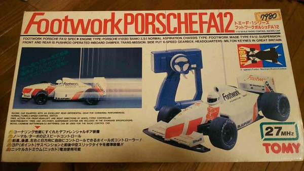 1991年【TOMY 1/13 フットワークポルシェFA12】フェラーリ642に