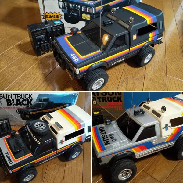 昭和レトロ☆ダットサン2WD&4WDトラック☆ヨネザワ☆720☆1/14☆80s 旧車カタログ 日産 ダットサン720トラック 昭和58年 datsun