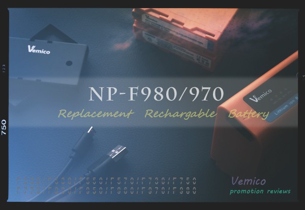 Vemico NP-F970互換バッテリーをYONGNUO YN600 Airに装着して