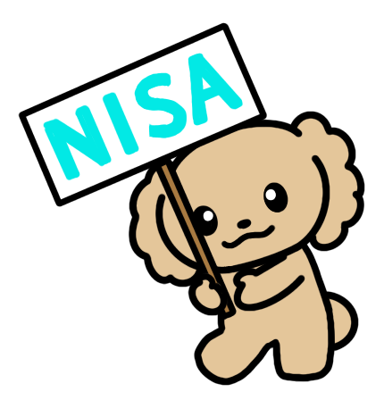 イラスト Nisaを推奨する犬のイラスト いぬまんの生きのこり株式投資