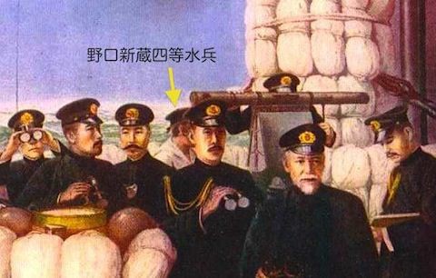 三笠艦橋の伝令（野口新蔵四等水兵） : 軍艦三笠 考証の記録
