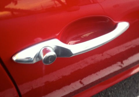 アルファロメオ156 フロントドアハンドル(レッドカーボン仕様)