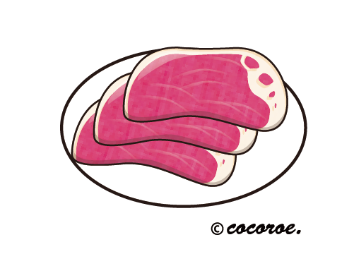 お肉のイラスト 牛肉のイラスト テレビ番組イラスト 似顔絵制作ブログ