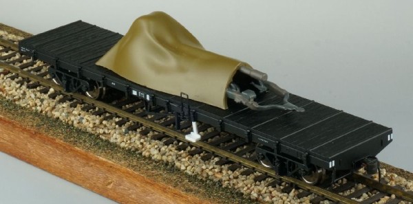 ☆トラムウェイ 16番HO 国鉄チキ7000 積荷：榴弾砲 : SUBARU-SSからの