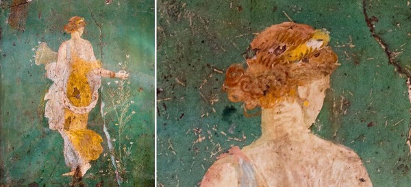 フローラ、1030x630 (古代ローマ都市で見つかったフレスコ画の複製) フローラ（フレスコ画） : Renaissance