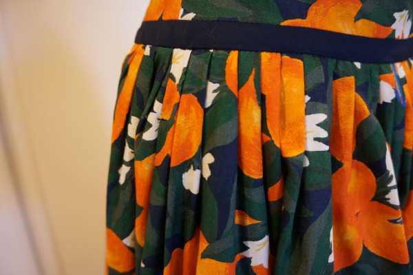 【新品】KEITA MARUYAMA ケイタマルヤマ コーラルスカート サイズ2 KEITA MARUYAMA（ケイタマルヤマ）の「YUKATA Print Linen SK