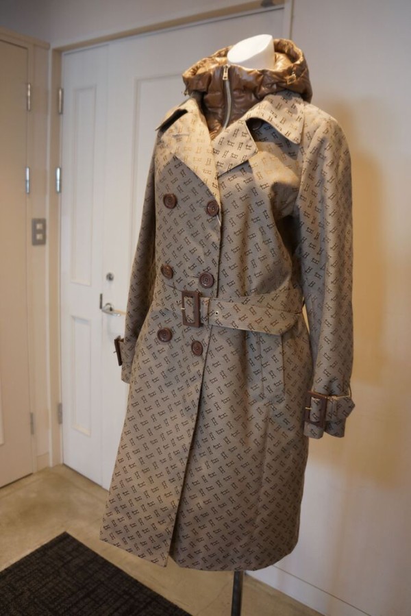 Herno ヘルノ ベージュ トレンチコート モノグラム柄 HERNO（ヘルノ