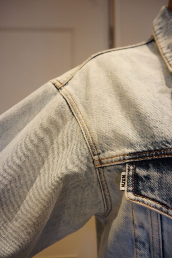 MSGM（エムエスジーエム) フリルデニムジャケット : mode shop