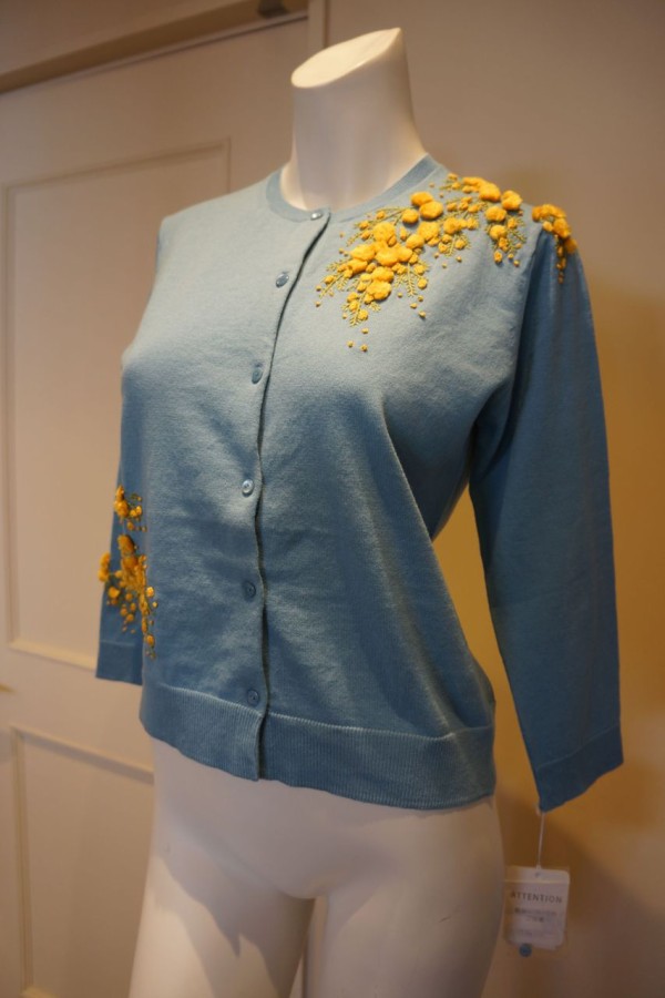 KEITA MARUYAMA（ケイタマルヤマ）ミモザ刺繍カーディガン : mode shop
