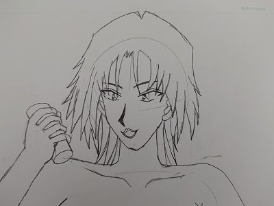 ペン入れ後に下書きの線を消しゴムで消す際 消し忘れに注意 夏色アサシンのマンガ制作記録