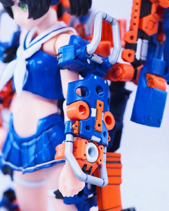 改造バスタードール BUSTER DOLL ガンナー」を“和風巫女”スタイルに大改造！【メガミ