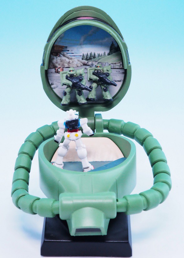 ガンダムヘッドオープンジオラマ B ザクⅡ レビュー : おもちゃ